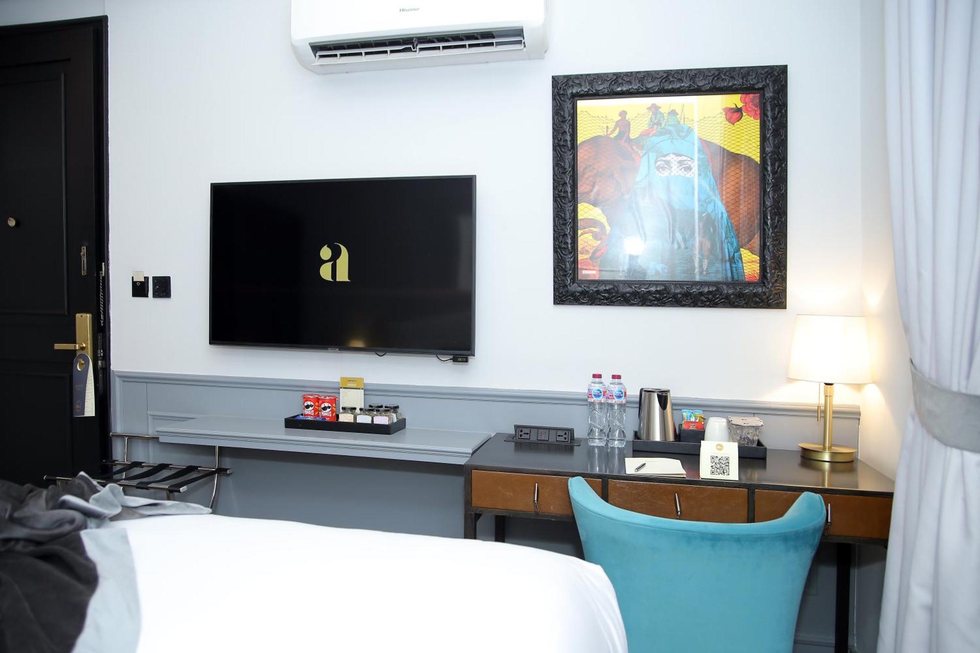 Ambiance Boutique Art Hotel 라호르 객실 사진 A room at the hotel